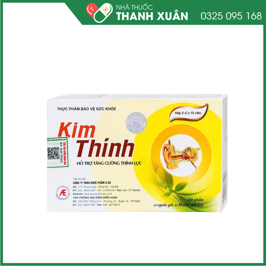 Kim Thính - Hỗ trợ tăng cường thính lực, giảm ù tai, nghe kém, điếc tai